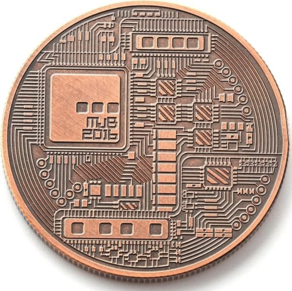 Bitcoin Copper Coins – 1 Pcs 1 oz .999 Pure Physical BTC Tokens | Commemorative Collectible Gift Set in Display Case | Unique Crypto Souvenir for Men, Women & Collectors | Perfect for Gifting - Image 3