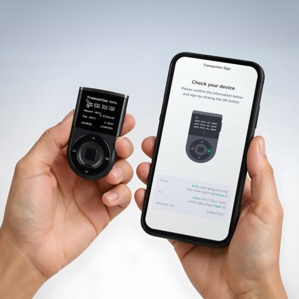 D'CENT Hardware Wallet – Biometric Cold Wallet for Crypto with Fingerprint Authentication | Secure Bluetooth Storage for Bitcoin, Ethereum, XRP, XDC, Solana, Stablecoins & More - Image 6