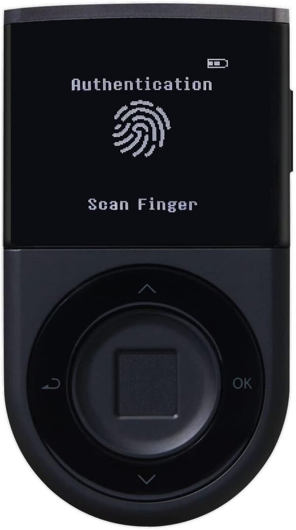D'CENT Hardware Wallet – Biometric Cold Wallet for Crypto with Fingerprint Authentication | Secure Bluetooth Storage for Bitcoin, Ethereum, XRP, XDC, Solana, Stablecoins & More - Image 2